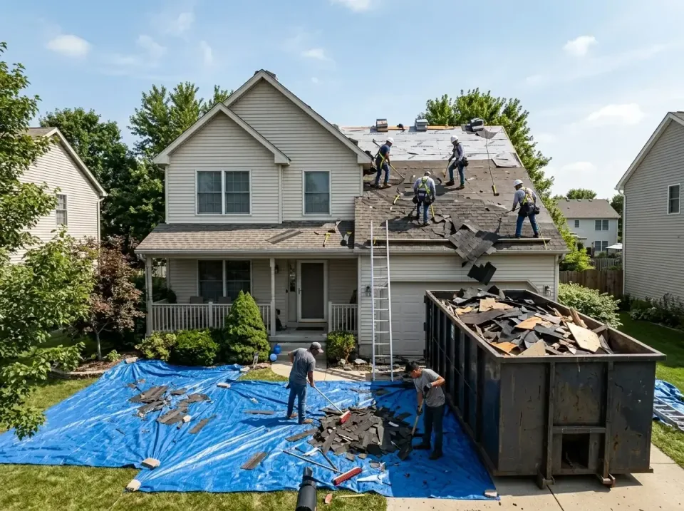 roof-replacement-debris-remova-004 — frequently asked questions, Cheapest Dumpster Rentals in Swansea, IL